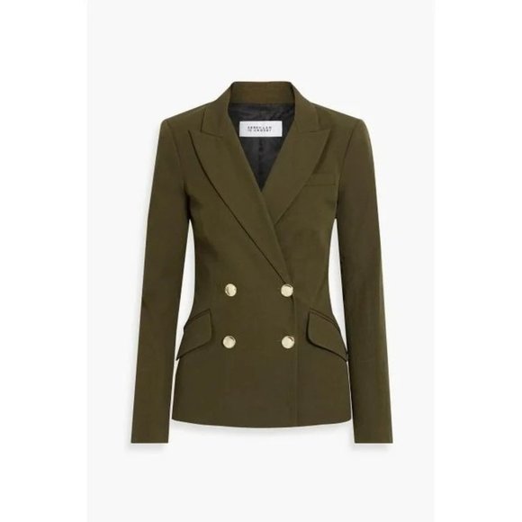 Derek Lam 10 Crosby NWT Green Double Breasted Blazer Jacket 2 - Picture 4 of 10